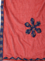 Printed Cotton Blend Unstitched Suit With Dupatta