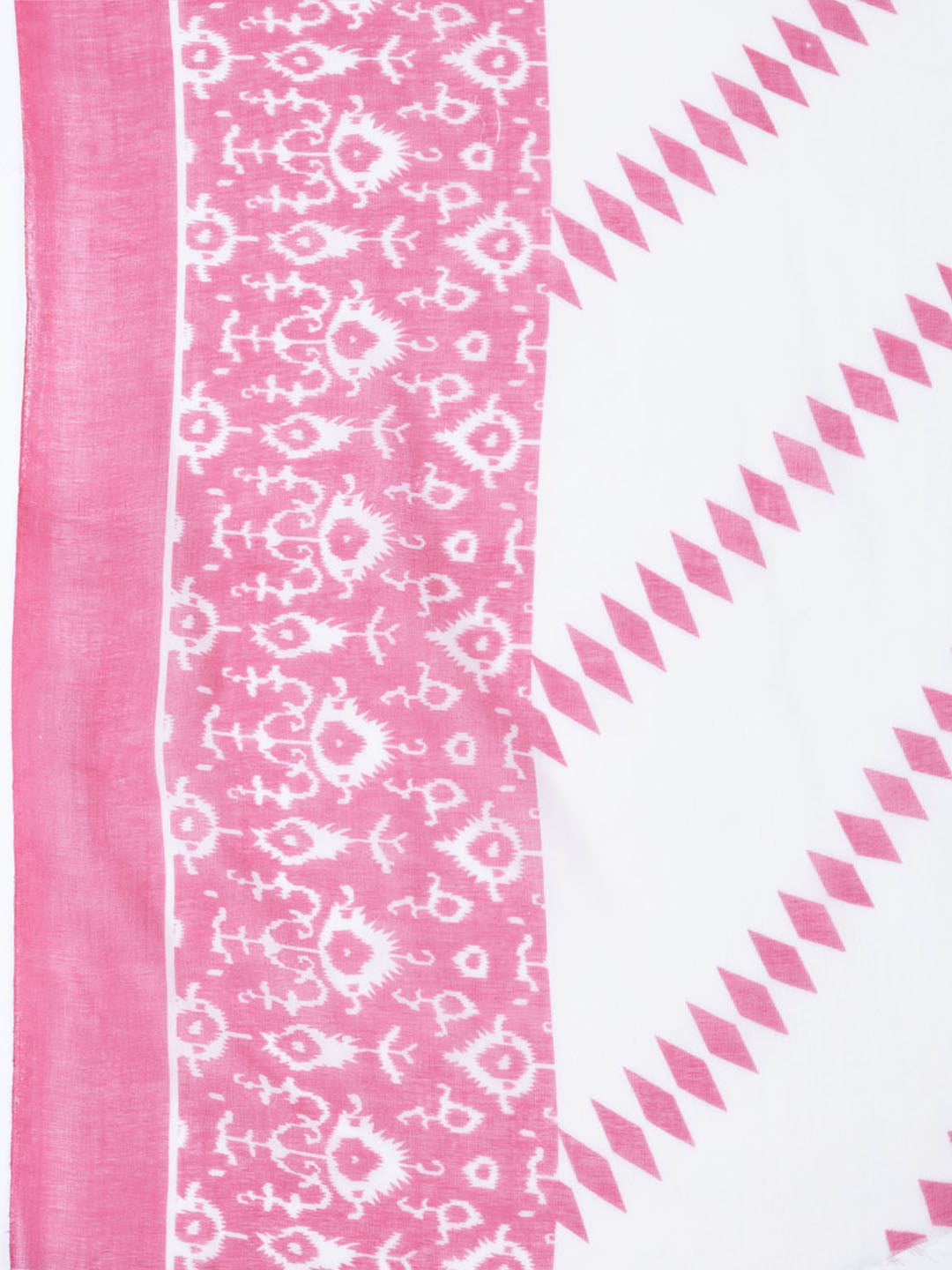 Printed Cotton Blend Unstitched Suit With Dupatta