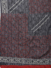 Printed Cotton Blend Unstitched Suit Piece With Dupatta