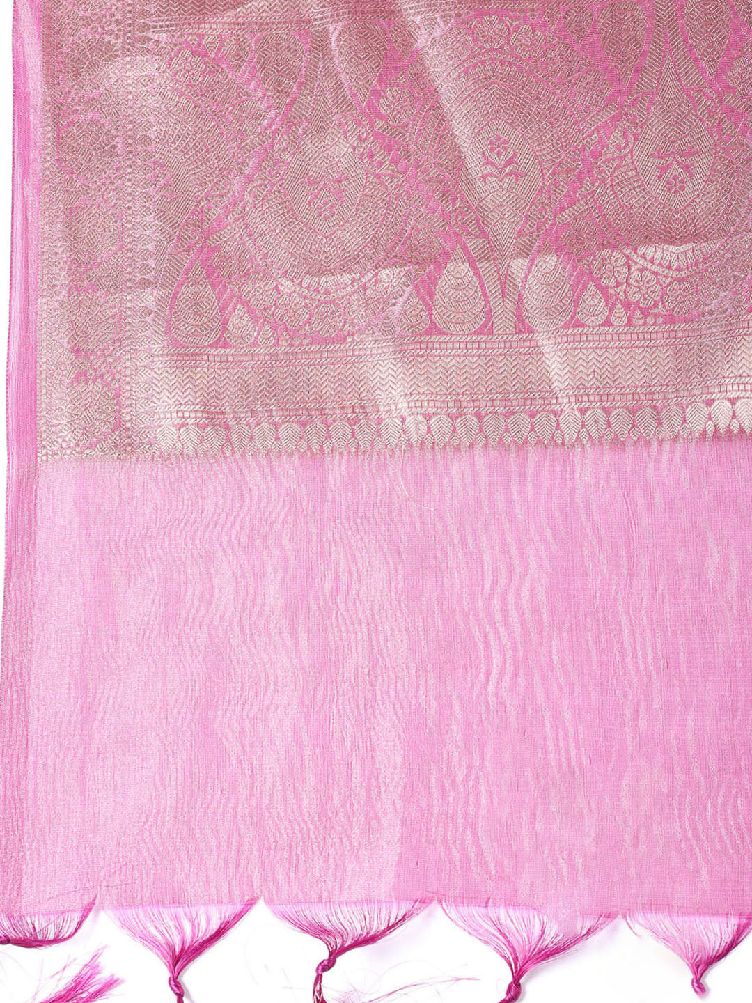 Neck Embroidered Tissue Unstitched Suit Piece With Dupatta