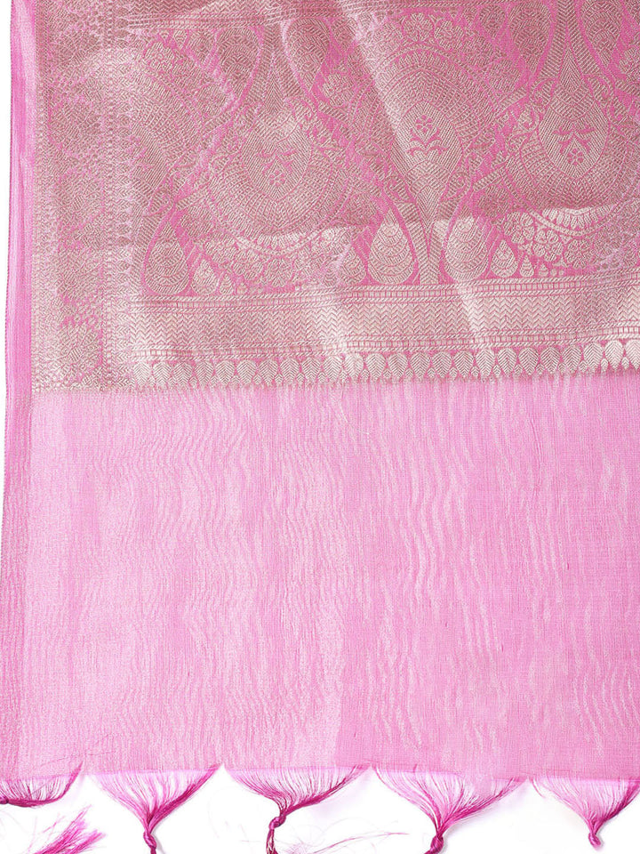Neck Embroidered Tissue Unstitched Suit Piece With Dupatta