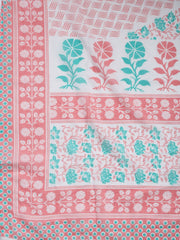 Printed Cotton Blend Unstitched Suit With Dupatta