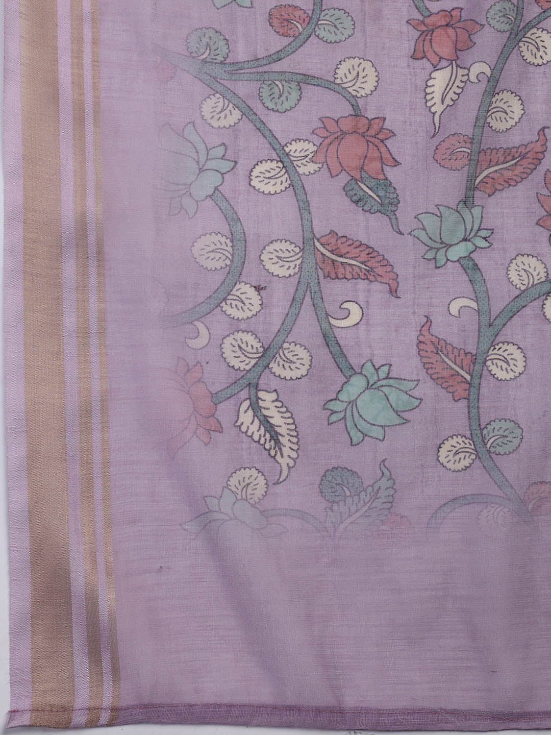 Neck Embroidered Cotton Blend Unstitched Suit With Dupatta