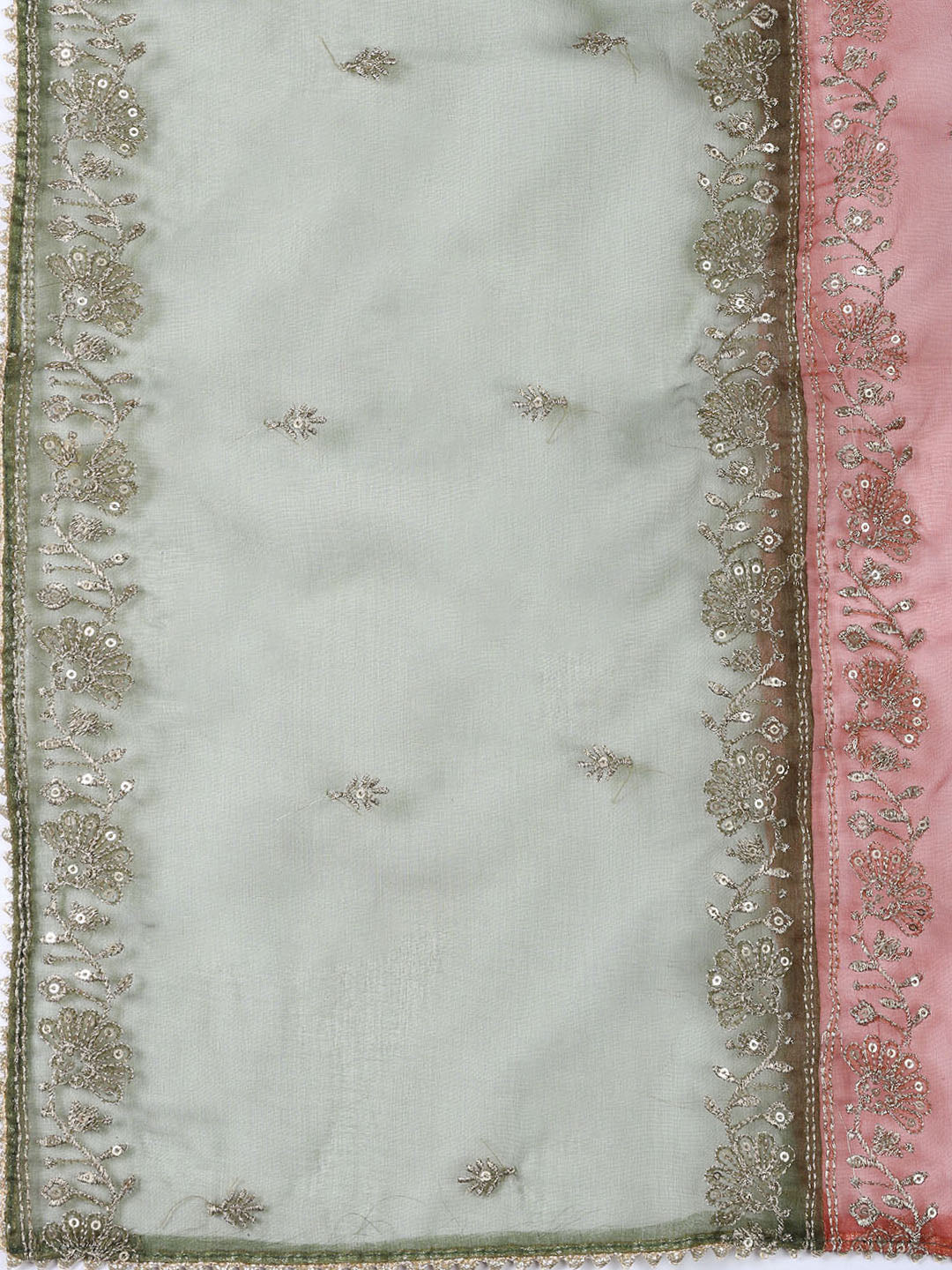 Embroidery Chanderi Unstitched Suit With Dupatta