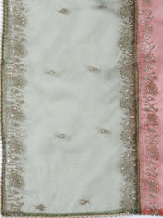 Embroidery Chanderi Unstitched Suit With Dupatta