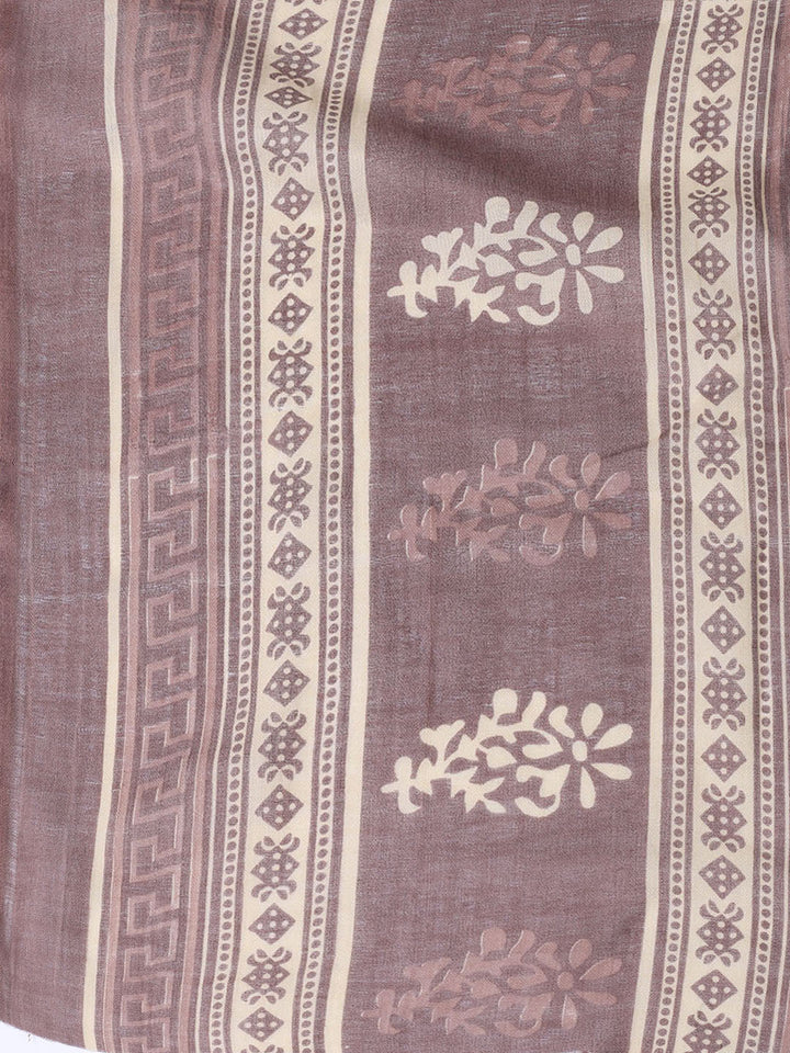 Neck Patti Cotton Blend Unstitched Suit With Dupatta