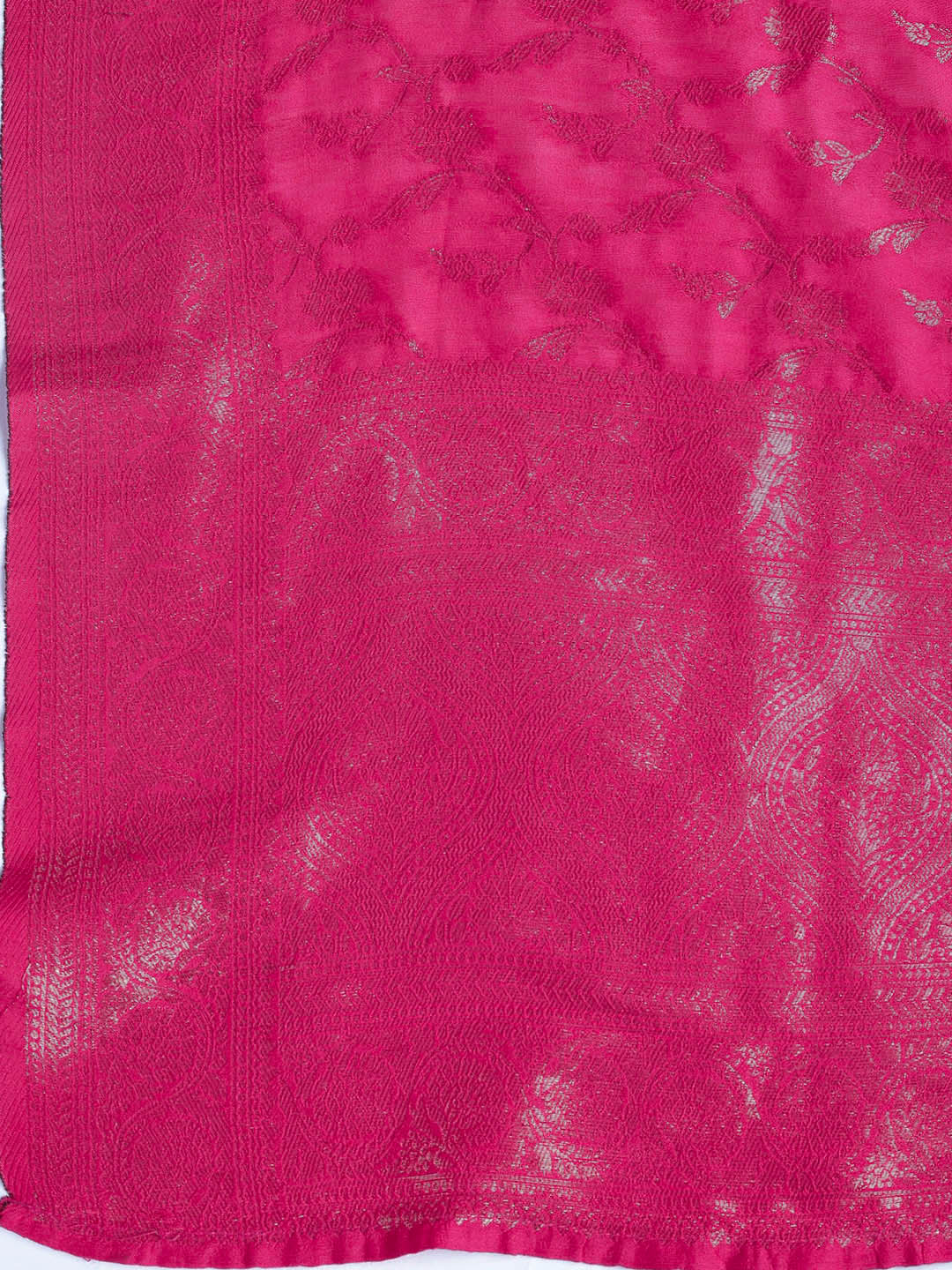 Embroidered Chanderi Unstitched Suit Piece With Dupatta