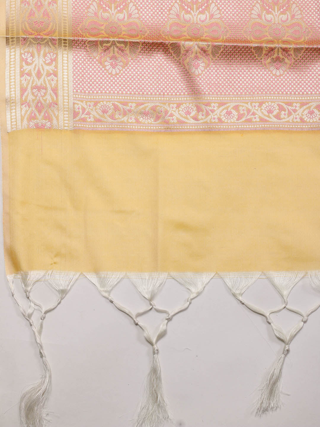 Woven Chanderi Unstitched Suit Piece With Dupatta