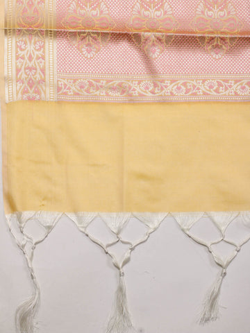 Woven Chanderi Unstitched Suit Piece With Dupatta