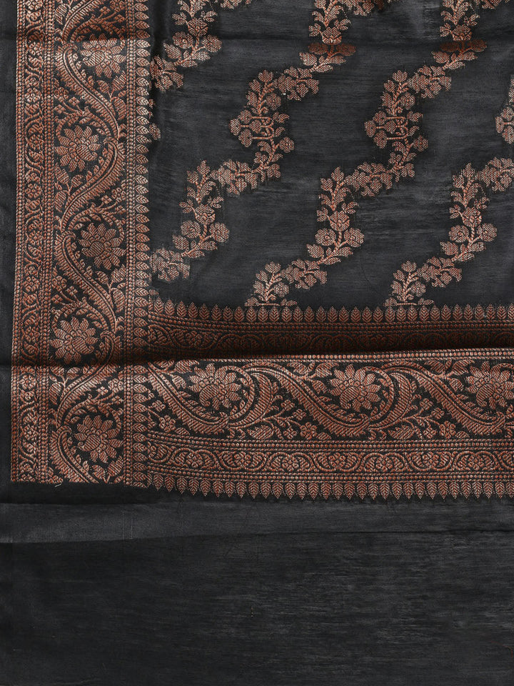 Woven Chanderi Unstitched Suit Piece With Dupatta