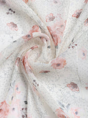 Printed Cotton Blend Unstitched Suit With Dupatta
