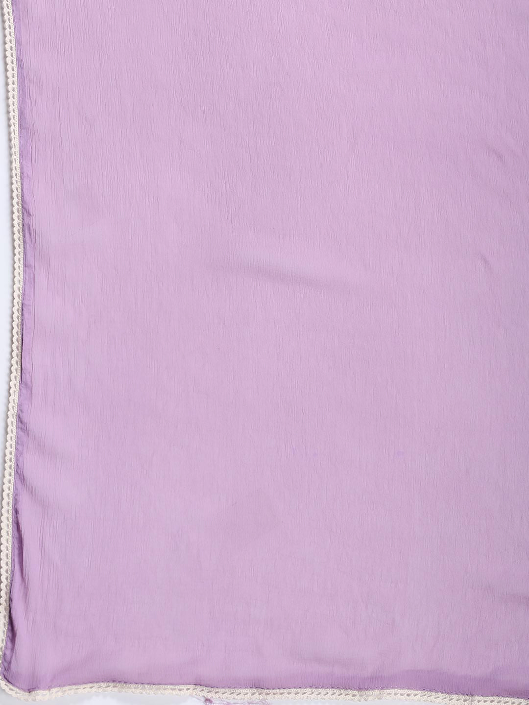 Neck Embroidered Chanderi Unstitched Suit With Dupatta