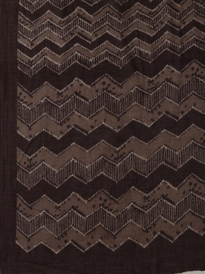 Printed Chanderi Unstitched Suit Piece With Dupatta