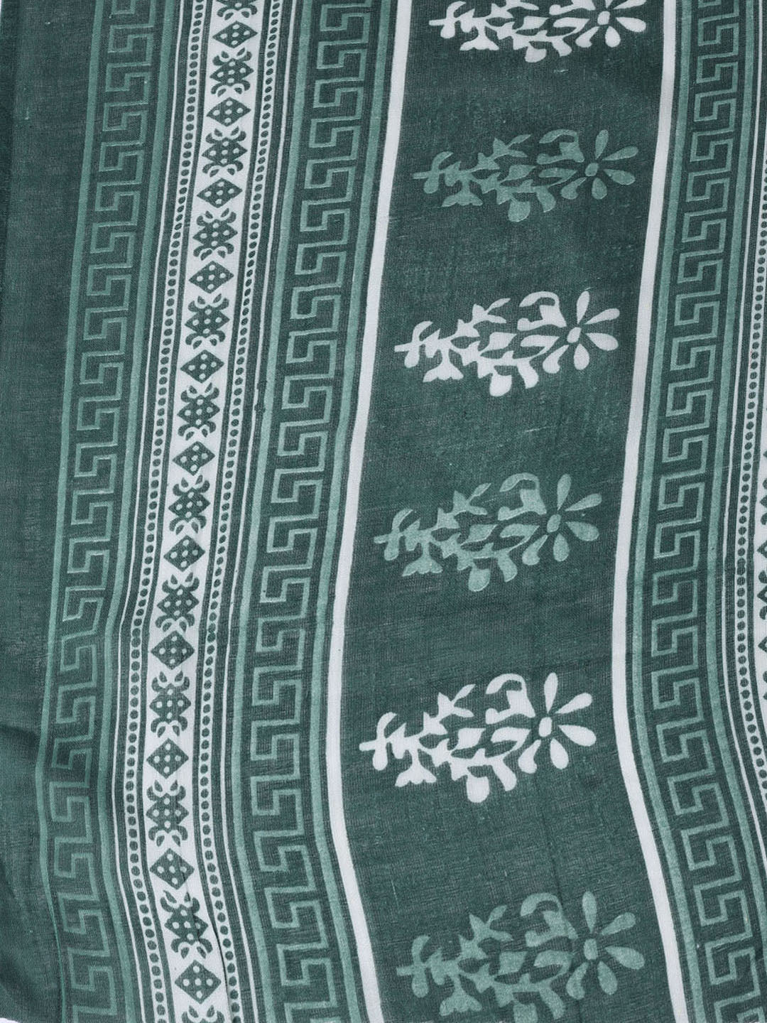 Printed Cotton Blend Unstitched Suit With Dupatta