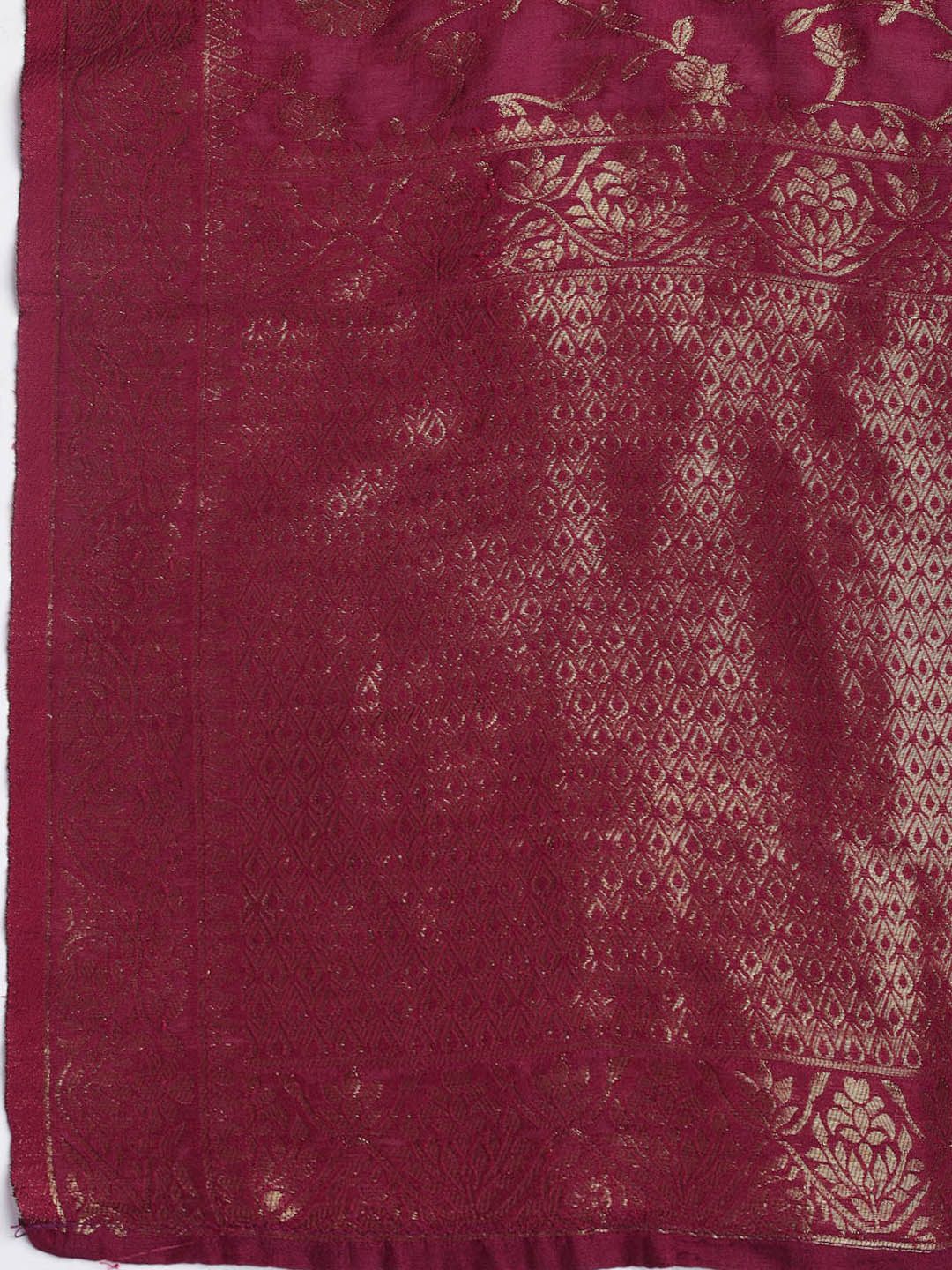 Embroidered Chanderi Unstitched Suit Piece With Dupatta