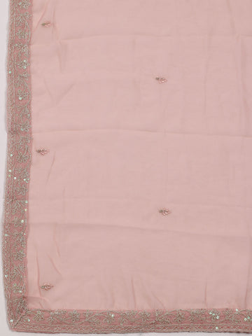 All Over Embroidered Georgette Unstitched Suit With Dupatta