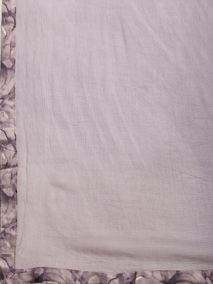Neck Patti Cotton Blend Unstitched Suit With Dupatta