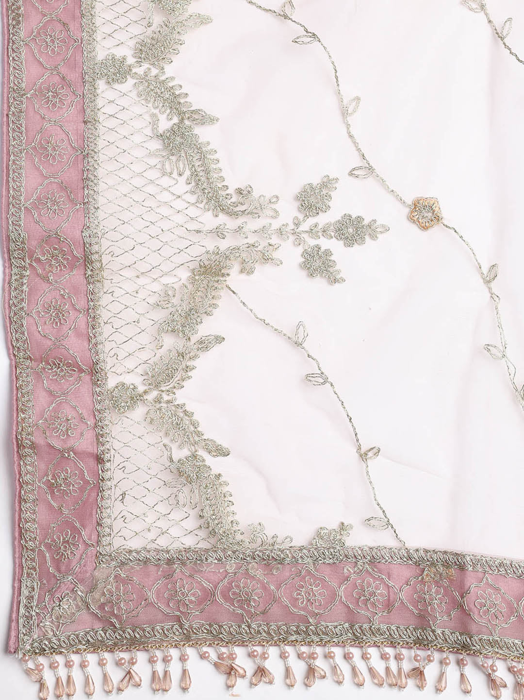 Embroidered Georgette Unstitched Suit Piece With Dupatta