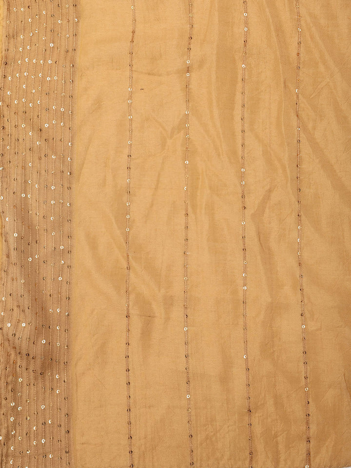 Embroidery Chanderi Unstitched Suit With Dupatta