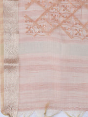 Woven Tissue Unstitched Suit With Dupatta