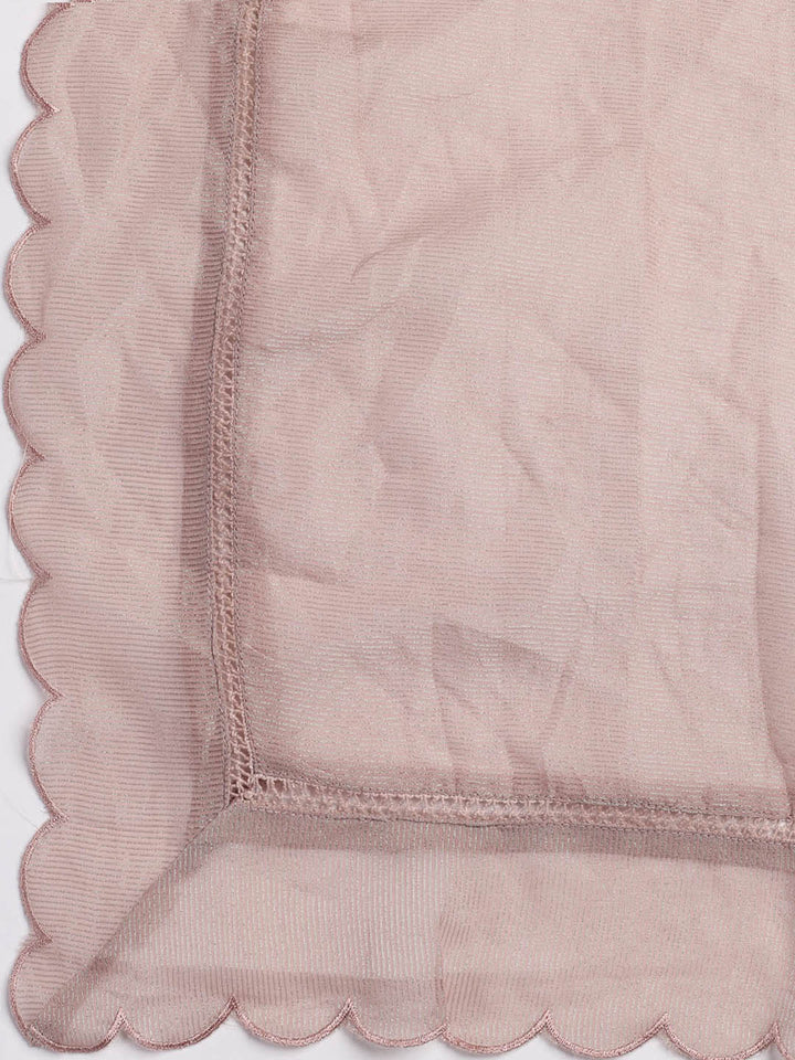Embroidery Tissue Unstitched Suit With Dupatta