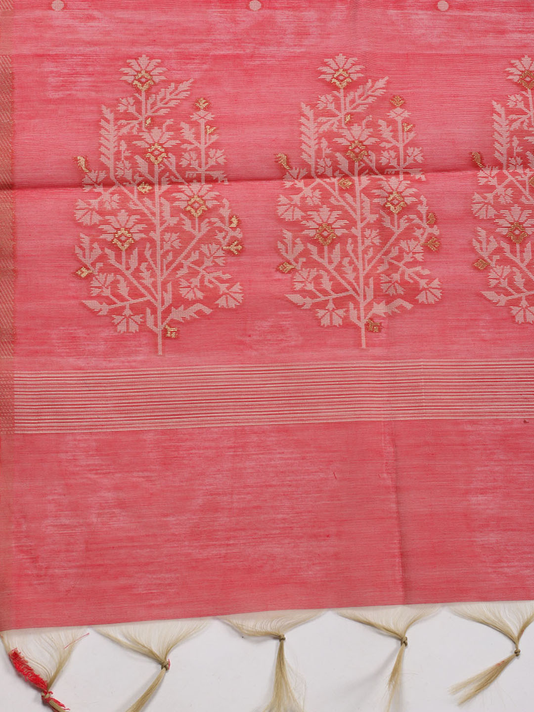 Jamdani Chanderi Unstitched Suit Piece With Dupatta