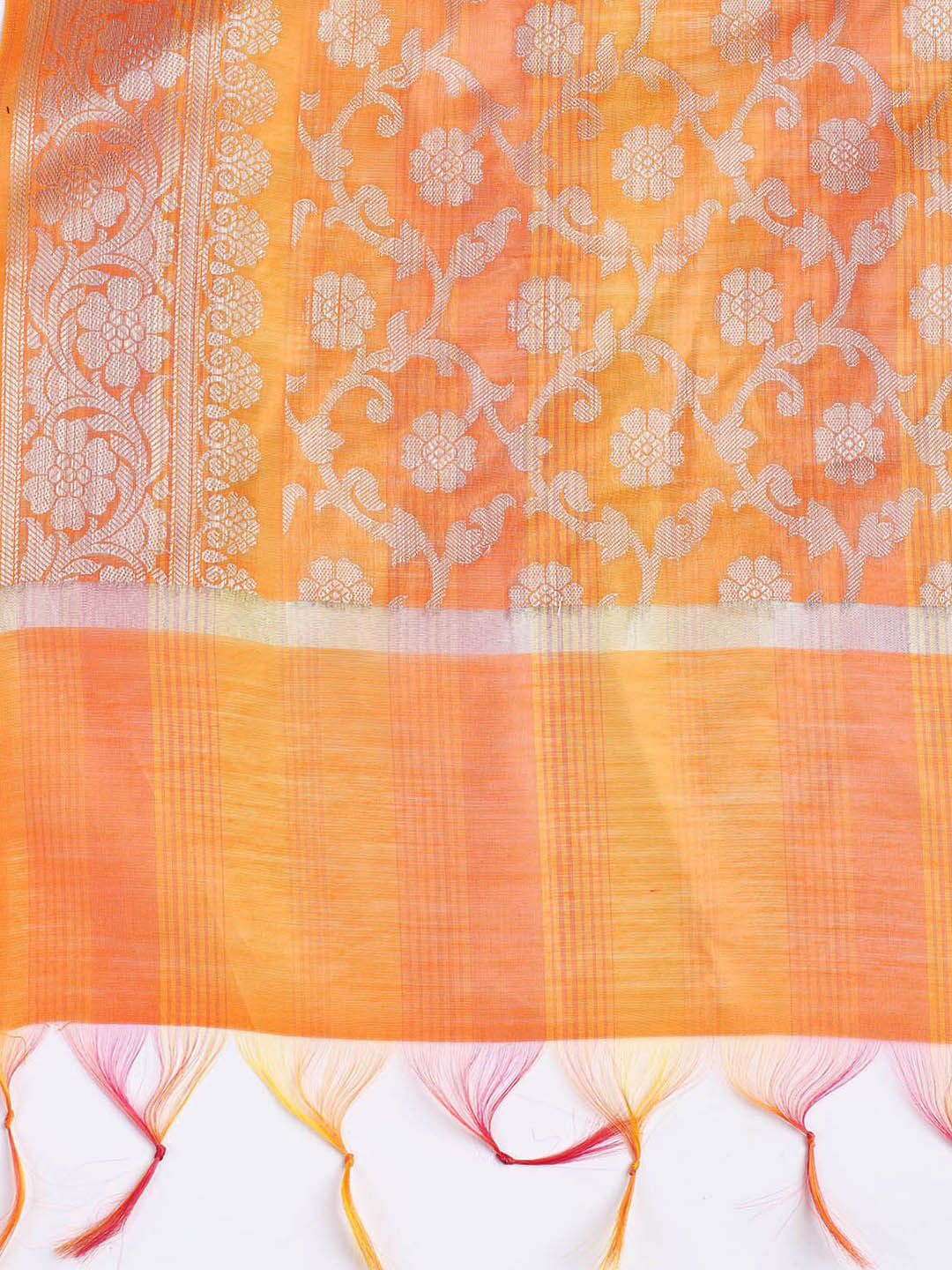 Woven Chanderi Unstitched Suit With Dupatta