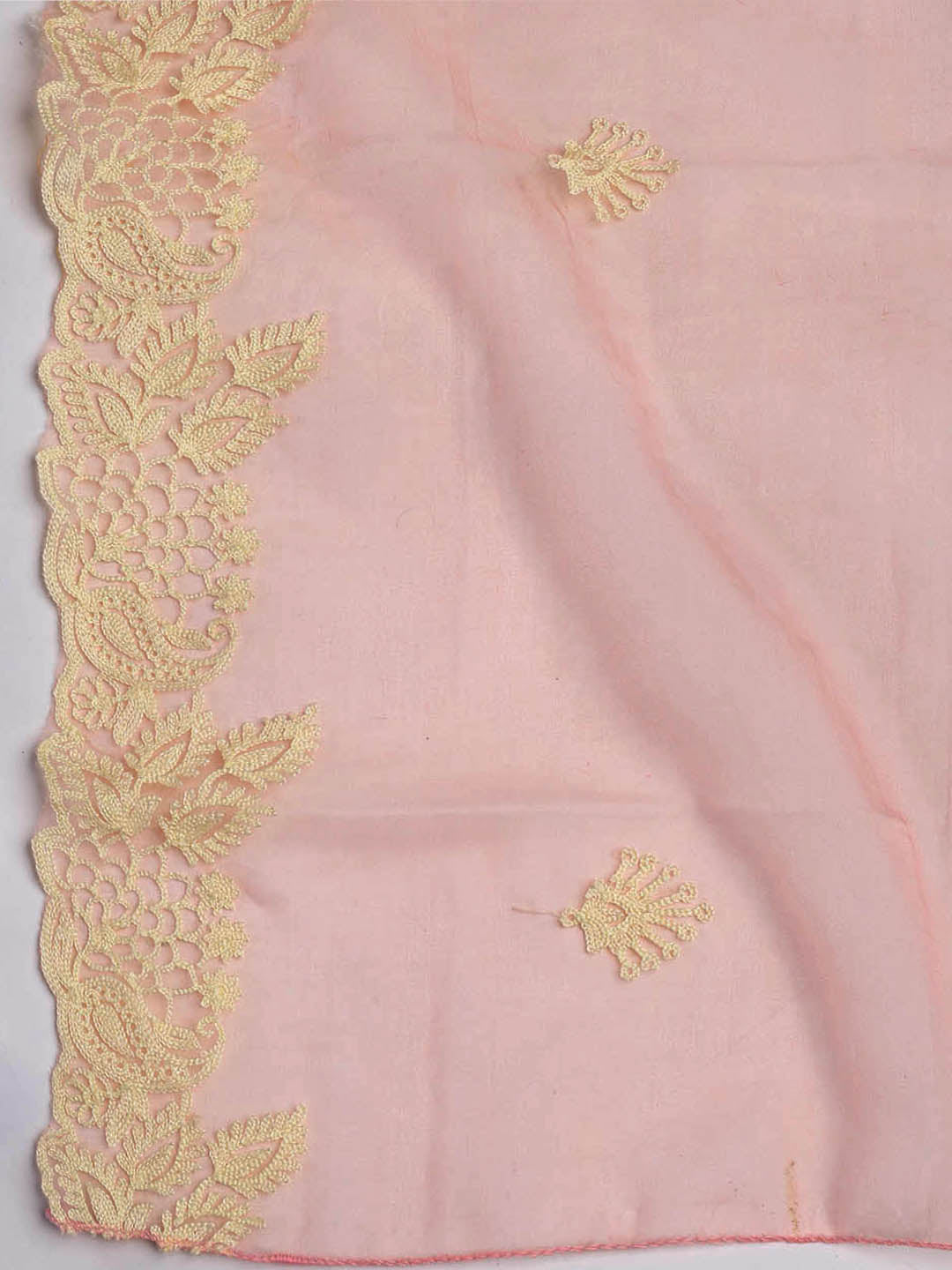 Cotton Blend Unstitched Suit Piece With Dupatta