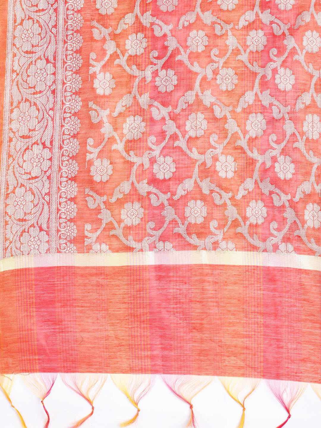 Woven Chanderi Unstitched Suit With Dupatta