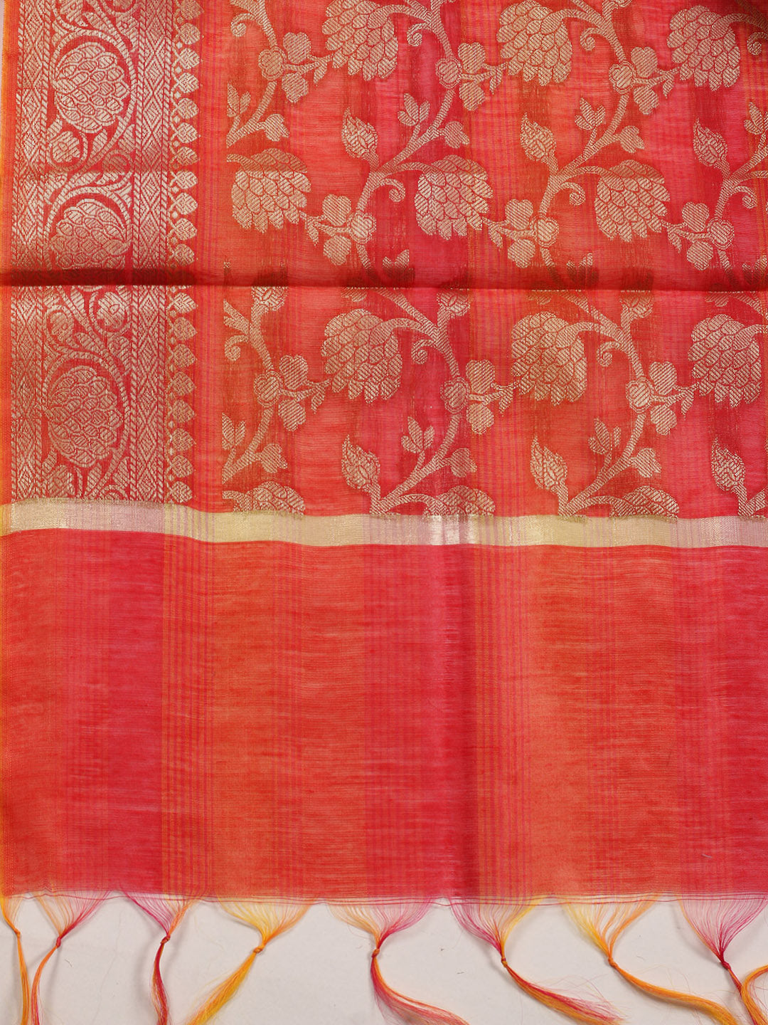 Woven Chanderi Unstitched Suit With Dupatta