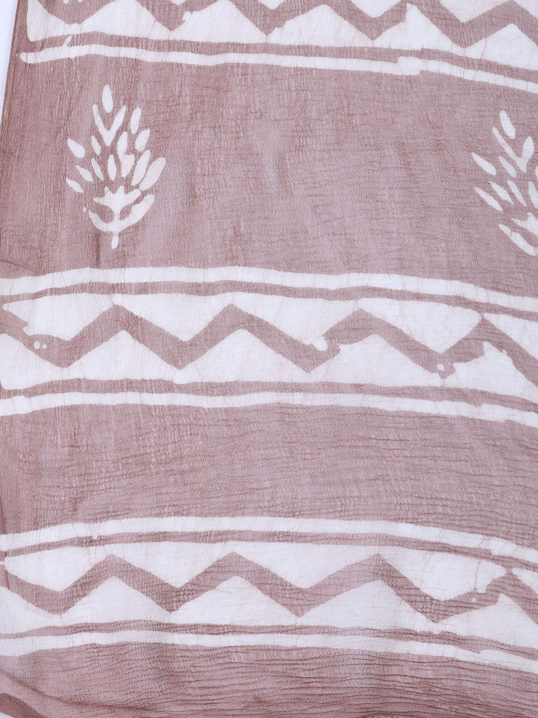 Printed Chanderi Unstitched Suit Piece With Dupatta