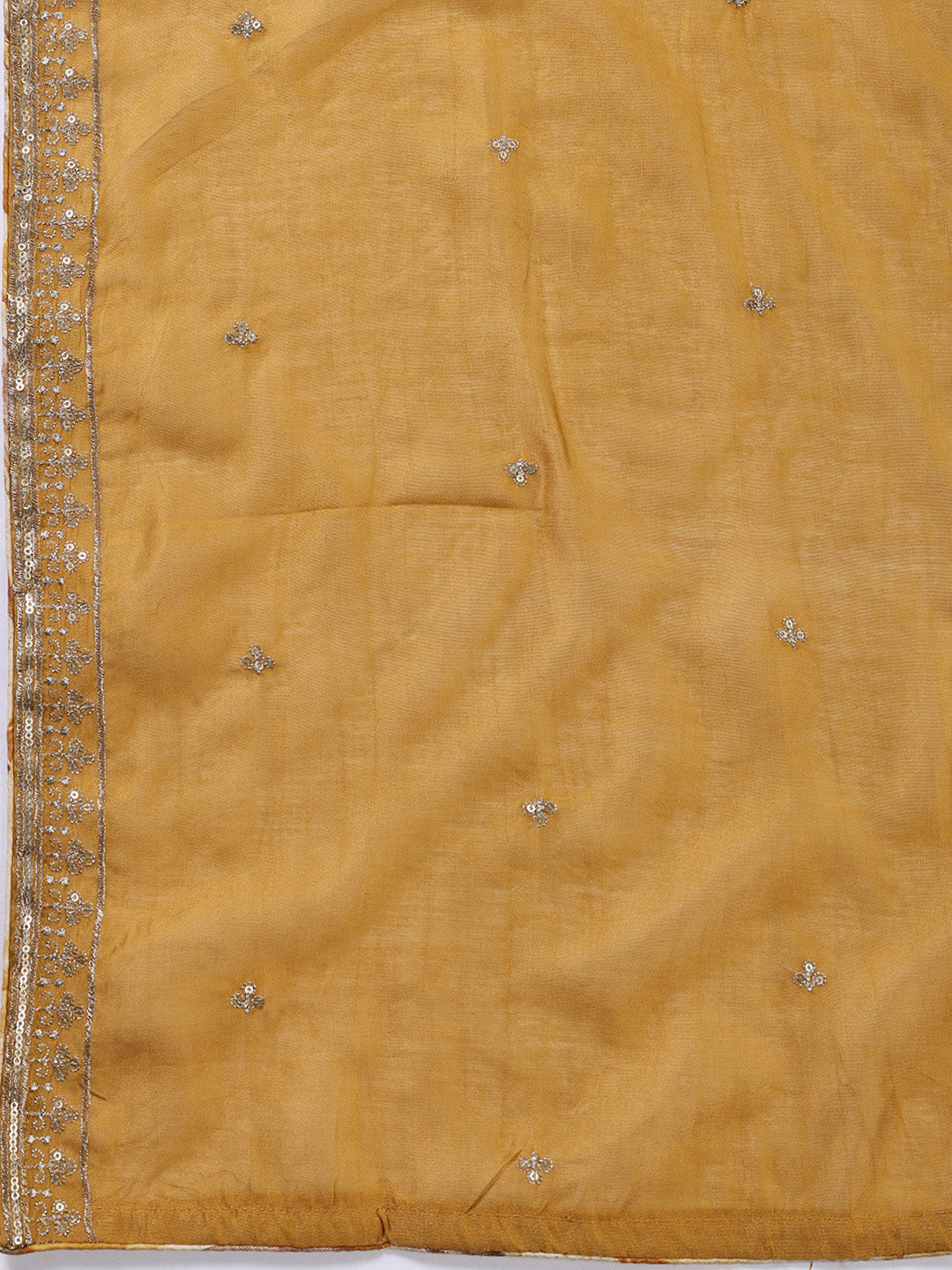 Neck Embroidered Cotton Blend Unstitched Suit With Dupatta