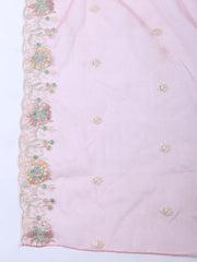 Embroidery Chanderi Unstitched Suit Piece With Dupatta