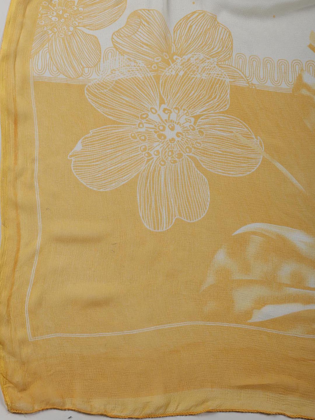 Printed Cotton Blend Unstitched Suit Piece With Dupatta
