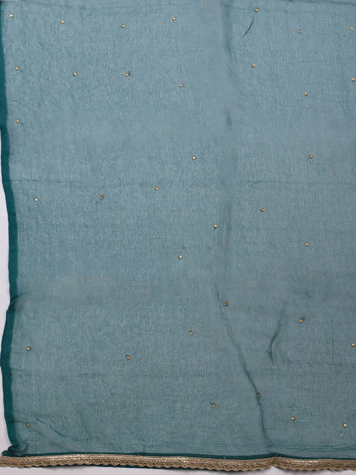 Woven Chanderi Unstitched Suit Piece With Dupatta