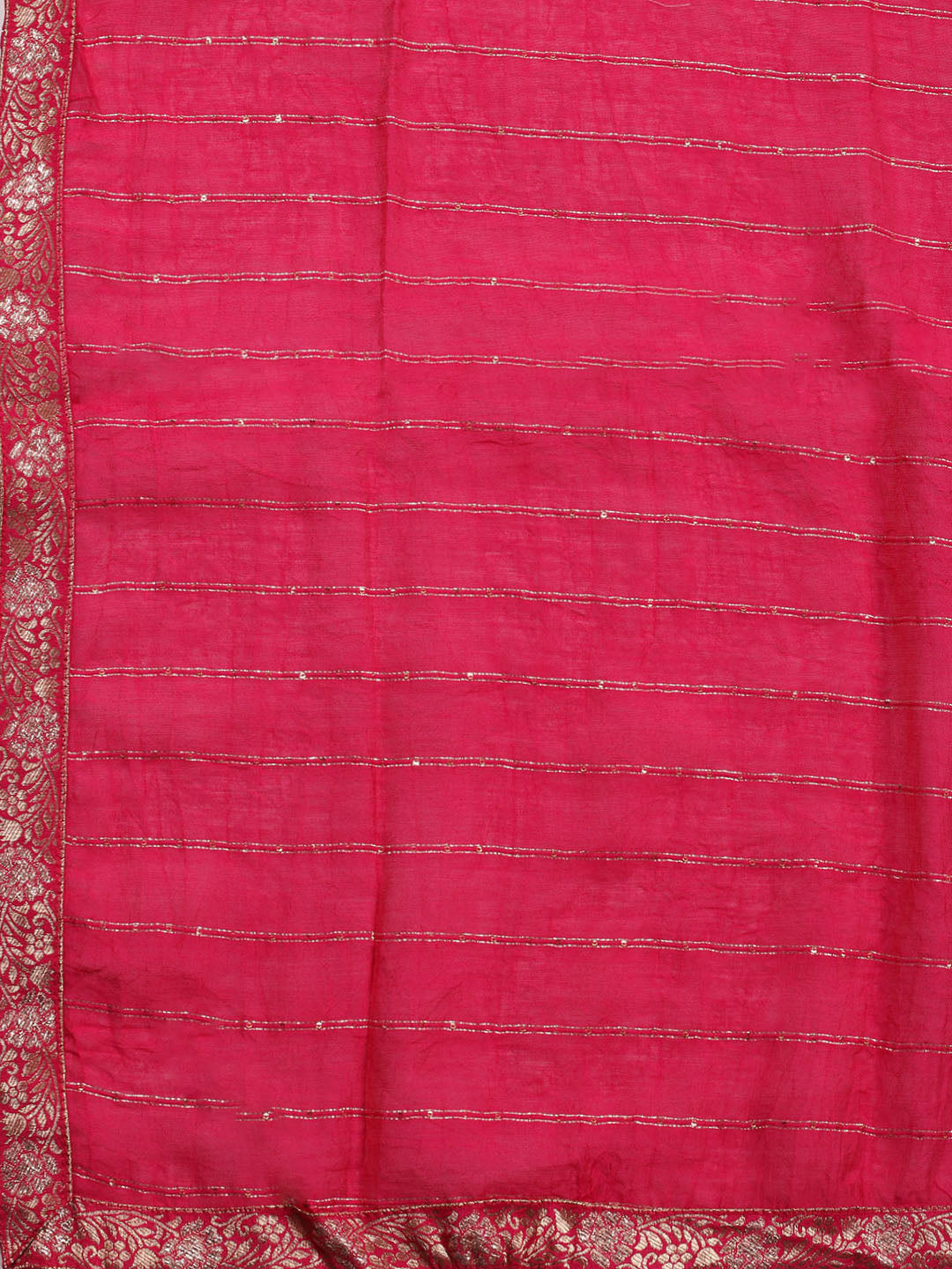 Neck Embroidered Chanderi Unstitched Suit Piece With Dupatta
