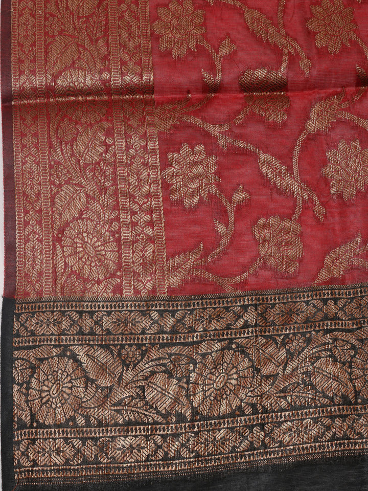 Neck Embroidered Chanderi Unstitched Suit Piece With Dupatta