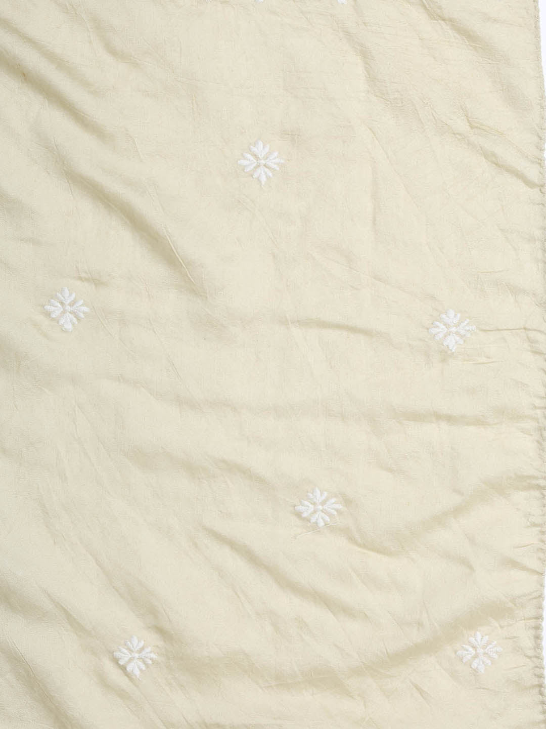 Printed Cotton Blend Unstitched Suit With Dupatta