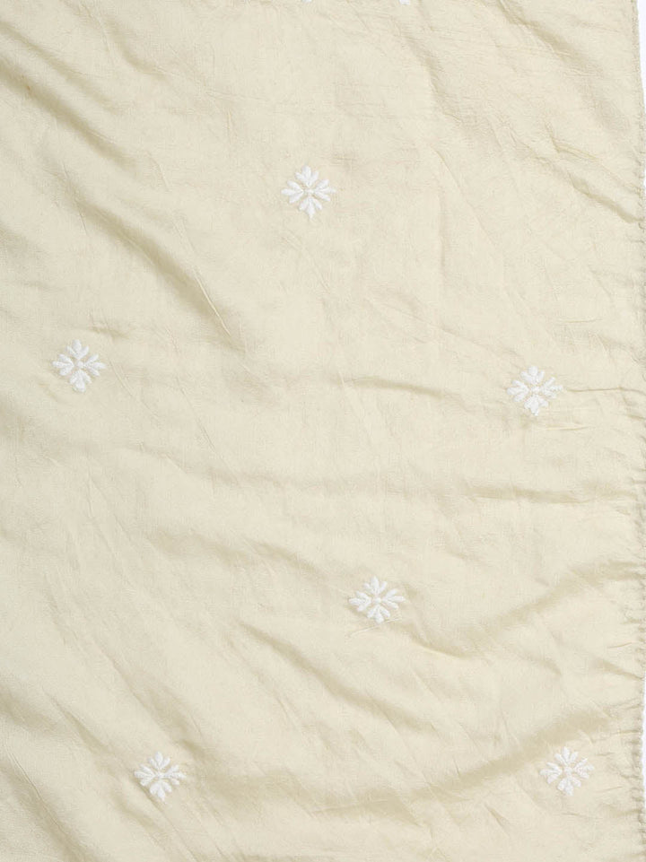 Printed Cotton Blend Unstitched Suit With Dupatta