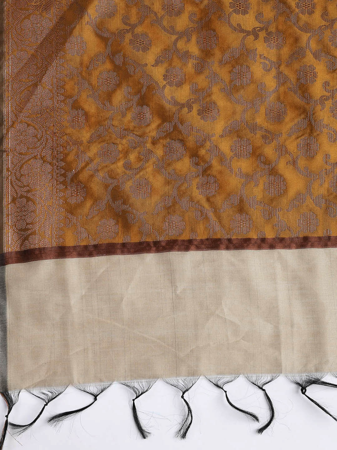 Woven Chanderi Unstitched Suit With Dupatta