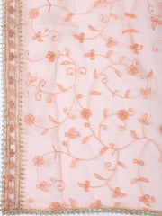 Neck Embroidery Tissue Unstitched Suit With Dupatta