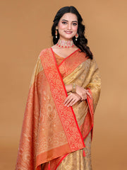 Zari Jaal Cotton Woven Saree