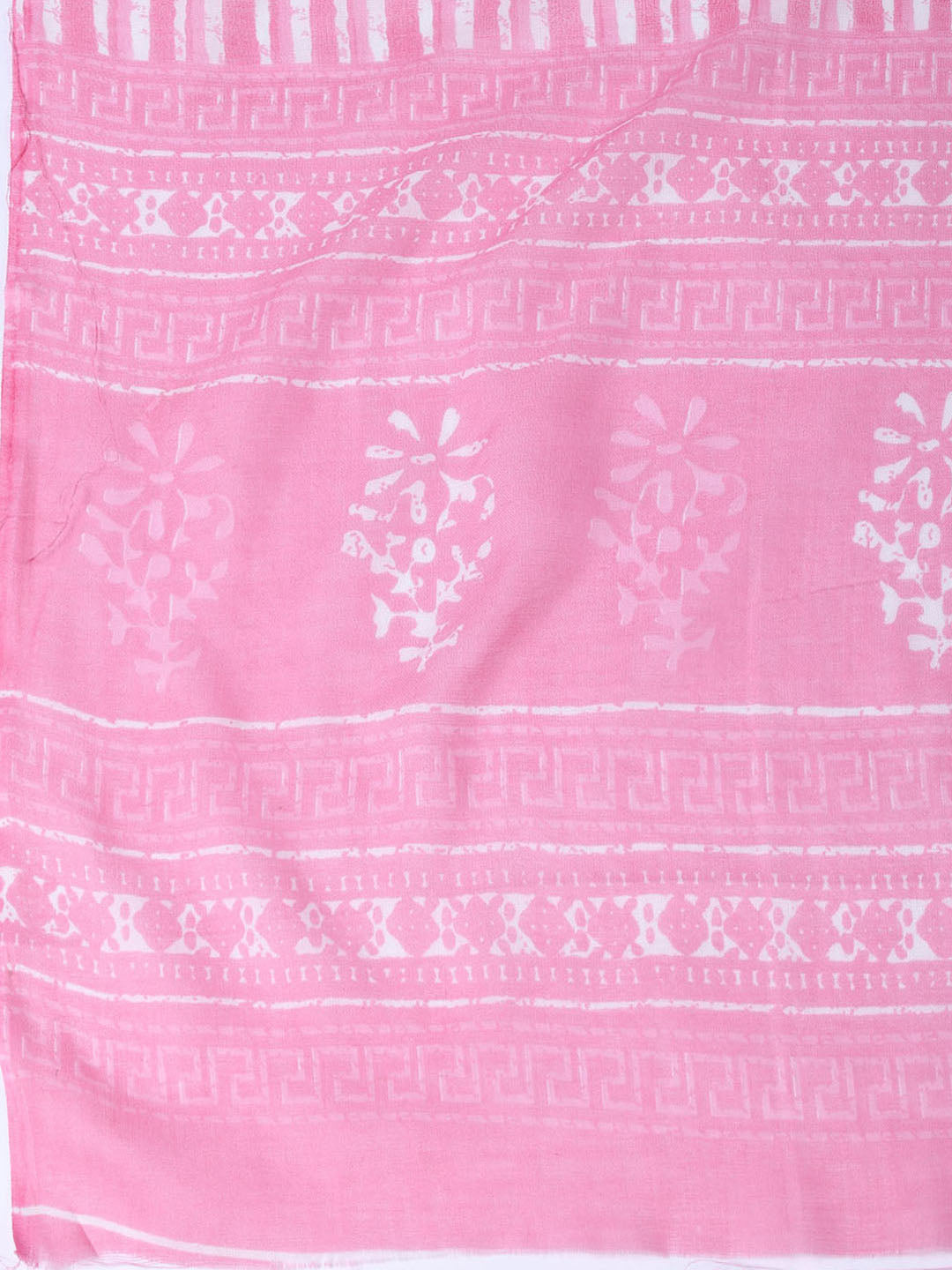 Neck Patti Cotton Blend Unstitched Suit With Dupatta