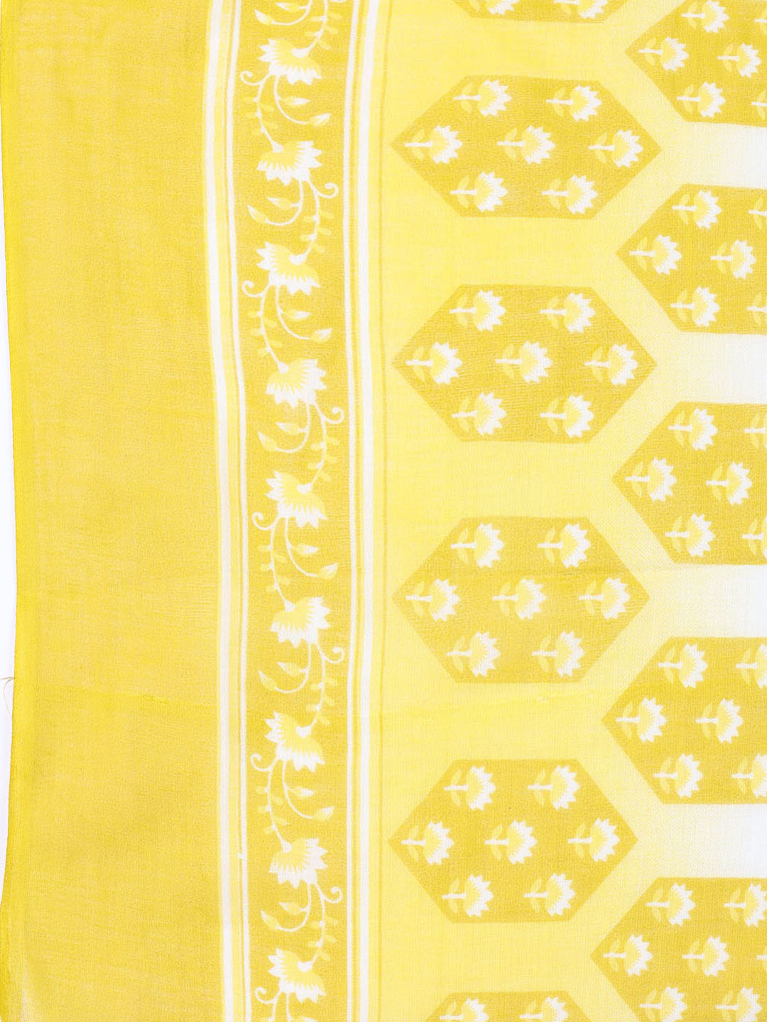 Neck Patti Cotton Blend Unstitched Suit With Dupatta