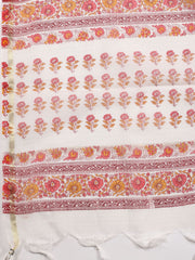 Printed Cotton Blend Unstitched Suit Piece With Dupatta