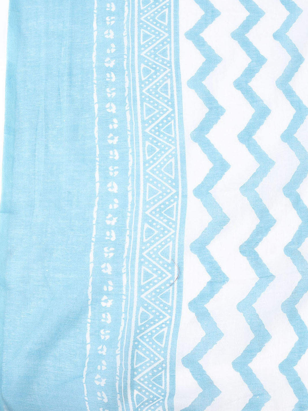 Printed Cotton Blend Unstitched Suit With Dupatta