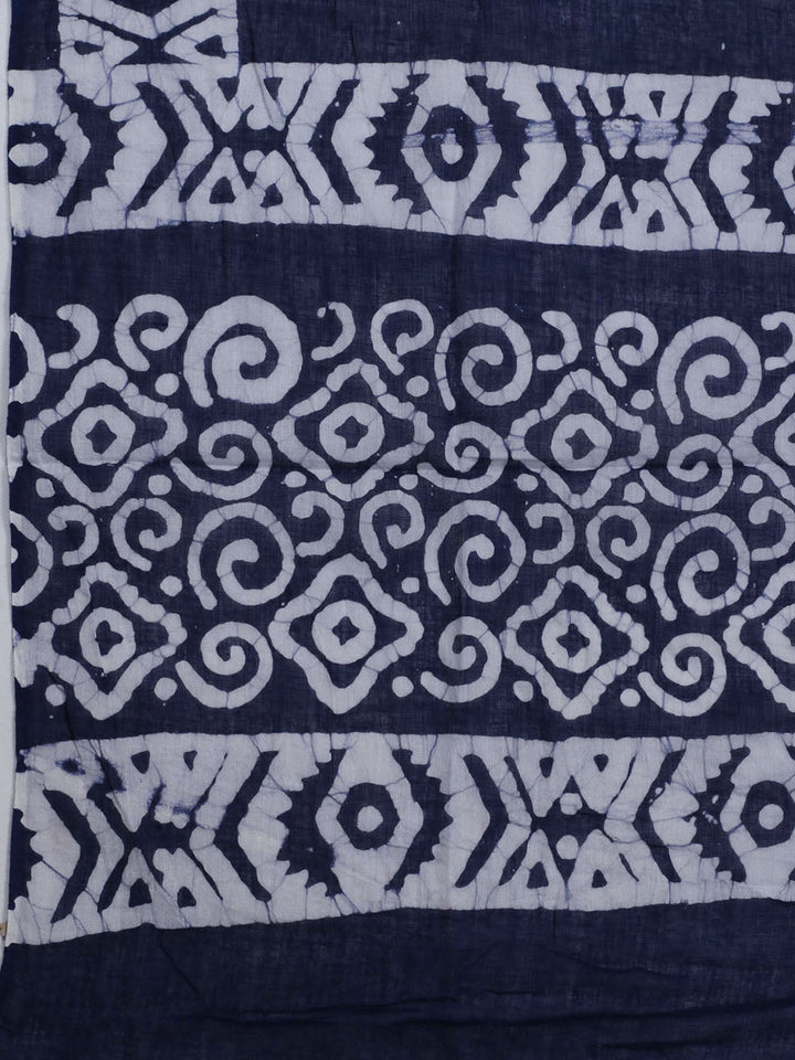 Printed Cotton Blend Unstitched Suit With Dupatta