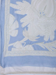 Neck Work Cotton Blend Unstitched Suit With Dupatta