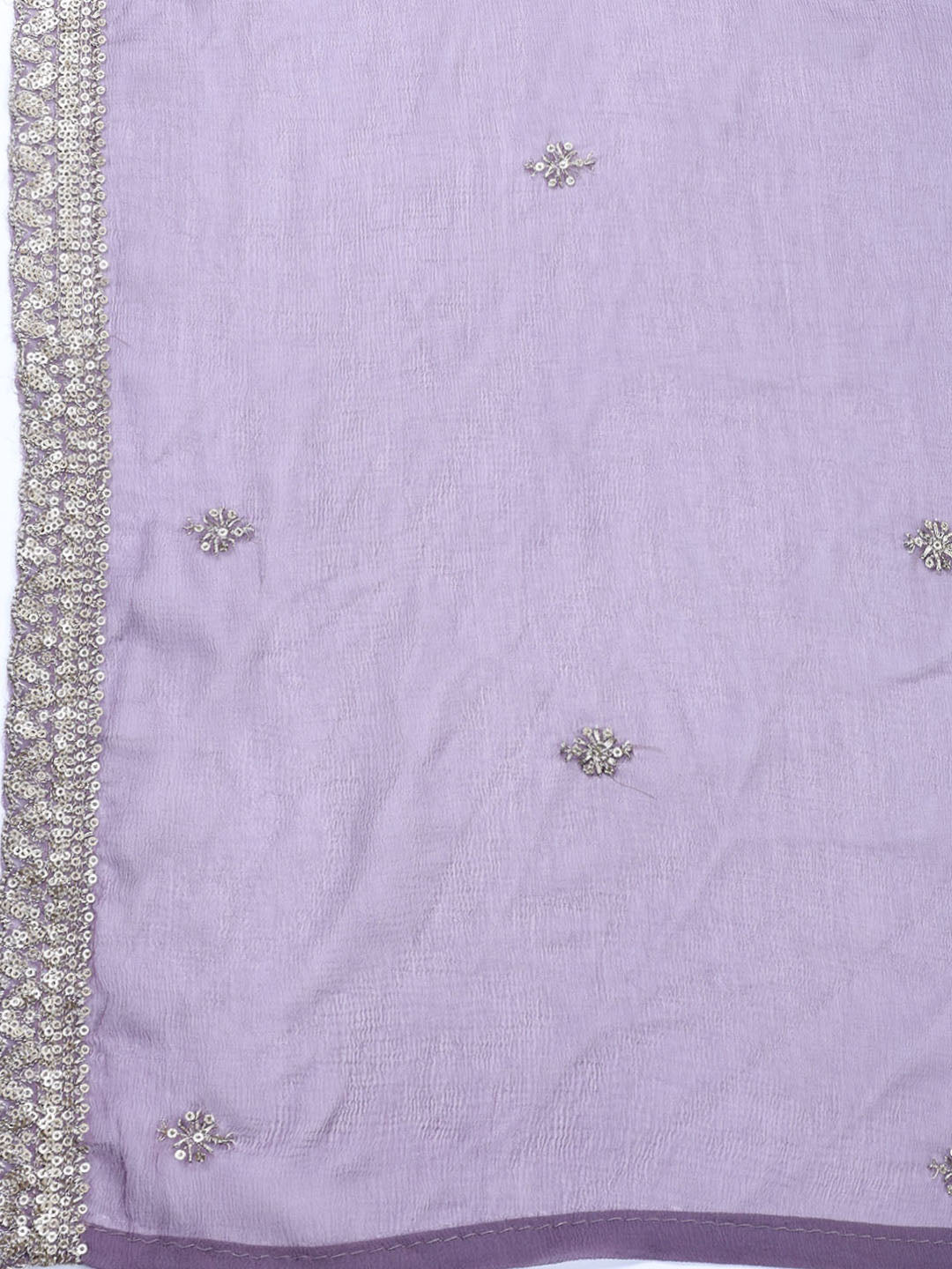 Neck Embroidered Tissue Unstitched Suit With Dupatta