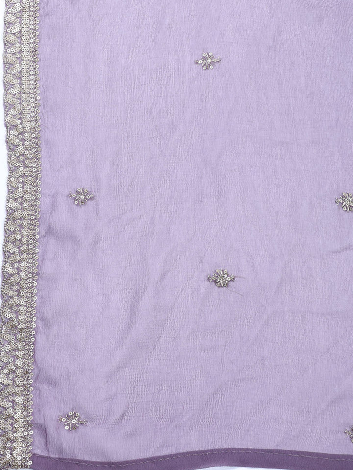 Neck Embroidered Tissue Unstitched Suit With Dupatta